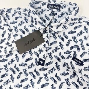 Bad Birdie Women's Large Core Polo "Caddie by Day" Golf 4 Way Stretch NEW